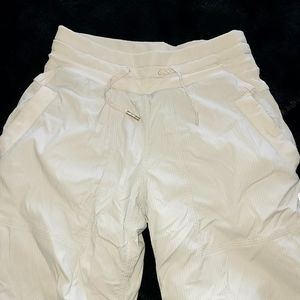 Lululemon white studio pants